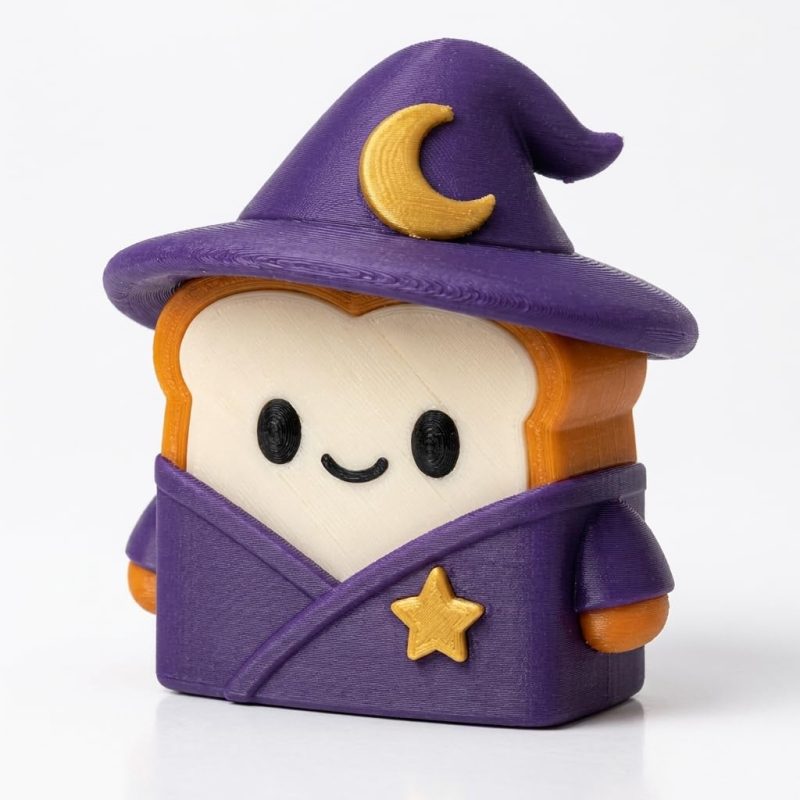 Sorceress Toast Collectible Figurine - Unique Desk Decor for Adults – 3D Printed in Canada