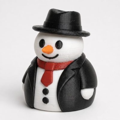 Mafia Snowman Collectible Figurine - Unique Desk Decor for Adults – 3D Printed in Canada — 3D Printed Figurines by 3DCentral