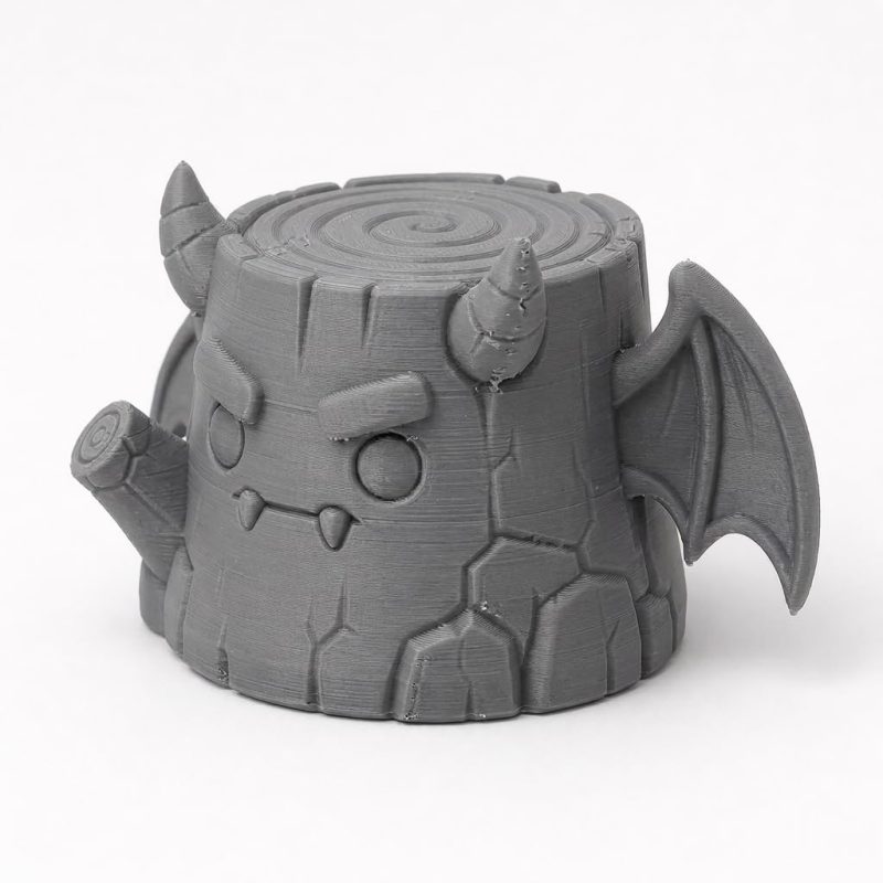 Gargoyle Tree Stump Collectible Figurine - Unique Desk Decor for Adults – 3D Printed in Canada