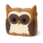 Horned Owl Toast Collectible Figurine - Unique Desk Decor for Adults – 3D Printed in Canada