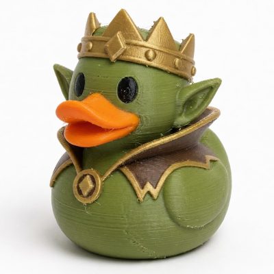 Goblin King Duck Collectible Figurine - Unique Desk Decor for Adults – 3D Printed in Canada — 3D Printed Ducks by 3DCentral