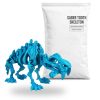 Articulated Saber Tooth Tiger Skeleton Figurine for Adults – Flexible Poseable Big Cat, Long Fangs, Open Ribcage – Halloween Desk Decor, Collectible Gift – 3D Printed in Canada
