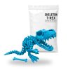 Articulated T-Rex Skeleton Figurine for Adults – Dinosaur Fossil Skull Statue, Home Office Desk Decor Ornament, Prehistoric Collectible Model Gift – 3D Printed in Canada