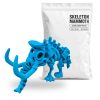 Woolly Mammoth Skeleton Figurine, Articulated – Flexible Poseable Fossil Skull, Tusks and Moving Trunk – Halloween Skeleton Desk Decor, Collectible Gift – 3D Printed in Canada