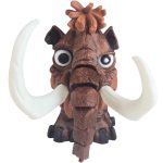 Articulated Mammoth Figurine - Unique Desk Decor and - 3D Printed in Canada