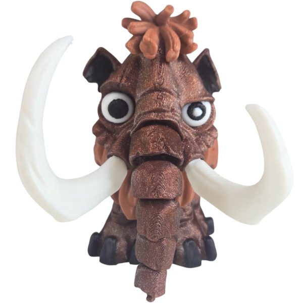Articulated Mammoth Figurine - Unique Desk Decor and - 3D Printed in Canada — 3D Printed Collectible by 3DCentral